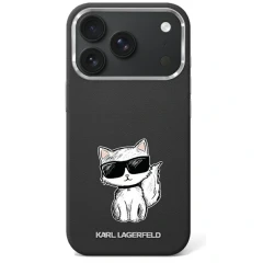 Etui Karl Lagerfeld Smooth Choupette Sketch MagSafe do iPhone 18 Pro / 17 Pro / 18 Pro  - czarne