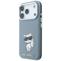 Etui Karl Lagerfeld Smooth Choupette Sketch MagSafe do iPhone 18 Pro / 17 Pro - jasnoniebieske