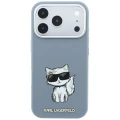 Etui Karl Lagerfeld Smooth Choupette Sketch MagSafe do iPhone 18 Pro / 17 Pro - jasnoniebieske