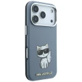Etui Karl Lagerfeld Smooth Choupette Sketch MagSafe do iPhone 18 Pro / 17 Pro - jasnoniebieske