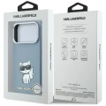 Etui Karl Lagerfeld Smooth Choupette Sketch MagSafe do iPhone 18 Pro / 17 Pro - jasnoniebieske