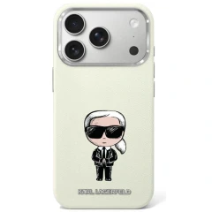 Etui Karl Lagerfeld Smooth Ikonik Sketch MagSafe do iPhone 18 Pro / 17 Pro - beżowe