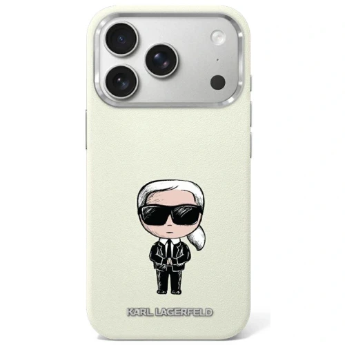 Etui Karl Lagerfeld Smooth Ikonik Sketch MagSafe do iPhone 18 Pro / 17 Pro - beżowe
