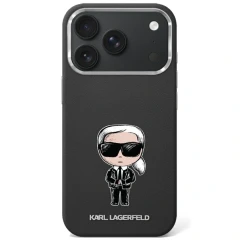 Etui Karl Lagerfeld Smooth Ikonik Sketch MagSafe do iPhone 18 Pro / 17 Pro - czarne