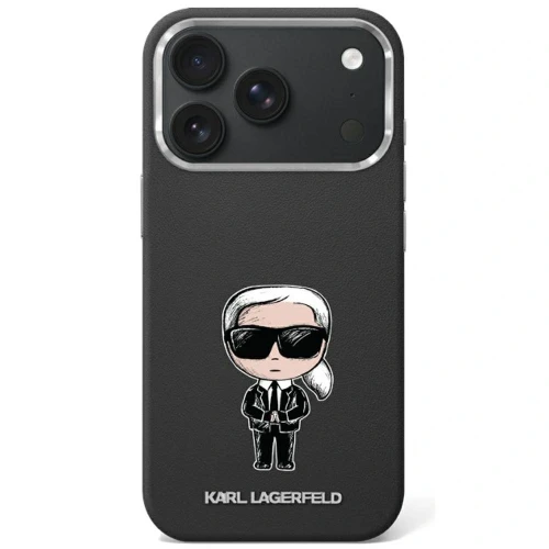 Etui Karl Lagerfeld Smooth Ikonik Sketch MagSafe do iPhone 18 Pro / 17 Pro - czarne