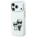 Etui Karl Lagerfeld Smooth Karl & Choupette Bodies Sketch MagSafe do iPhone 18 Pro / 17 Pro - beżowe