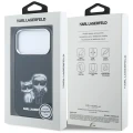 Etui Karl Lagerfeld Smooth Karl & Choupette Bodies Sketch MagSafe do iPhone 18 Pro / 17 Pro - czarne