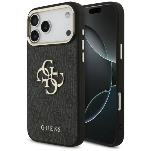 Etui Guess 4G Big 4G Classic Logo na iPhone 17 Pro Max / 18 Pro Max - czarno-złote