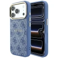 Etui Guess Embossed 4G Classic MagSafe na iPhone 17 Pro Max / 18 Pro Max - niebieskie