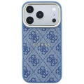 Etui Guess Embossed 4G Classic MagSafe na iPhone 17 Pro Max / 18 Pro Max - niebieskie