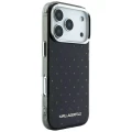 Etui Karl Lagerfeld IML Rhinestones Allover and Electroplated Logo na iPhone 17 Pro Max / 18 Pro Max  - czarne