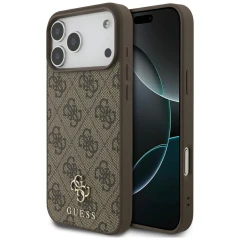Etui Guess 4G Small Classic Logo MagSafe na iPhone 17 Pro Max / 18 Pro Max - brązowe