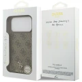 Etui Guess 4G Small Classic Logo MagSafe na iPhone 17 Pro Max / 18 Pro Max - brązowe