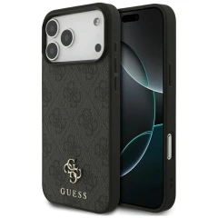 Etui Guess 4G Small Classic Logo MagSafe na iPhone 17 Pro Max / 18 Pro Max - czarne