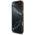 Etui Guess 4G Triangle Logo MagSafe na iPhone 17 Pro Max / 18 Pro Max - brązowe