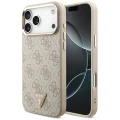 Etui Guess 4G Triangle Logo MagSafe na iPhone 17 Pro Max / 18 Pro Max - różowo-złote