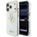 Etui Guess IML 4G Script Metal na iPhone 17 Pro Max / 18 Pro Max - białe