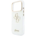 Etui Guess IML 4G Script Metal na iPhone 17 Pro Max / 18 Pro Max - białe