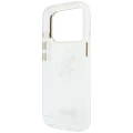 Etui Guess IML 4G Script Metal na iPhone 17 Pro Max / 18 Pro Max - białe