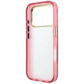 Etui Guess IML Glitter Blossom Roses na iPhone 17 Pro Max / 18 Pro Max - burgundowe