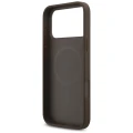 Etui Guess Leather 4G Triangle Strass MagSafe na iPhone 17 Pro Max / 18 Pro Max  - brązowe