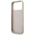 Etui Guess Leather 4G Triangle Strass MagSafe na iPhone 17 Pro Max / 18 Pro Max - różowe
