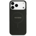 Etui Guess Saffiano Classic Logo MagSafe na iPhone 17 Pro Max / 18 Pro Max - czarne