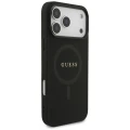 Etui Guess Saffiano Classic Logo MagSafe na iPhone 17 Pro Max / 18 Pro Max - czarne
