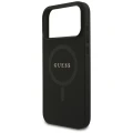 Etui Guess Saffiano Classic Logo MagSafe na iPhone 17 Pro Max / 18 Pro Max - czarne