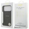 Etui Guess Saffiano Classic Logo MagSafe na iPhone 17 Pro Max / 18 Pro Max - czarne