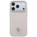 Etui Guess Stripe Peony 4G Logo MagSafe na iPhone 17 Pro Max / 18 Pro Max - różowe
