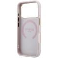 Etui Guess Stripe Peony 4G Logo MagSafe na iPhone 17 Pro Max / 18 Pro Max - różowe
