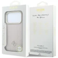 Etui Guess Stripe Peony 4G Logo MagSafe na iPhone 17 Pro Max / 18 Pro Max - różowe