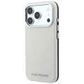 Etui Karl Lagerfeld Grained Elongated Logo MagSafe na iPhone 17 Pro Max / 18 Pro Max  - beżowe