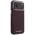 Etui Karl Lagerfeld Grained Elongated Logo MagSafe na iPhone 17 Pro Max / 18 Pro Max - burgundowe