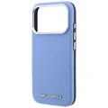 Etui Karl Lagerfeld Grained Elongated Logo MagSafe na iPhone 17 Pro Max / 18 Pro Max - niebieskie