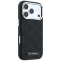 Etui Karl Lagerfeld Grained Mono Resin Logo MagSafe na iPhone 17 Pro Max / 18 Pro Max - czarne
