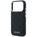 Etui Karl Lagerfeld Grained Mono Resin Logo MagSafe na iPhone 17 Pro Max / 18 Pro Max - czarne