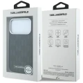 Etui Karl Lagerfeld Grained Mono Resin Logo MagSafe na iPhone 17 Pro Max / 18 Pro Max - czarne