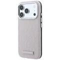 Etui Karl Lagerfeld Grained Mono Resin Logo MagSafe na iPhone 17 Pro Max / 18 Pro Max - różowe