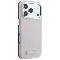 Etui Karl Lagerfeld Grained Mono Resin Logo MagSafe na iPhone 17 Pro Max / 18 Pro Max - różowe