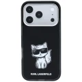 Etui Karl Lagerfeld IML Choupette Body Sketch Print MagSafe na iPhone 17 Pro Max / 18 Pro Max - czarne