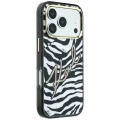 Etui Karl Lagerfeld IML Signature Zebra Glitter MagSafe na iPhone 17 Pro Max / 18 Pro Max - złote