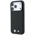 Etui BMW M Carbon Metal Logo MagSafe na iPhone 17 Pro / 18 Pro - czarne
