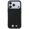 Etui BMW M Carbon Metal Logo MagSafe na iPhone 17 Pro / 18 Pro - czarne