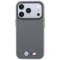 Etui BMW M Carbon Metal Logo MagSafe na iPhone 17 Pro / 18 Pro - szare