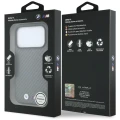 Etui BMW M Carbon Metal Logo MagSafe na iPhone 17 Pro / 18 Pro - szare