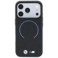 Etui BMW M Carbon Printed Ring MagSafe na iPhone 17 Pro / 18 Pro - czarne