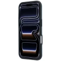 Etui Mercedes Leather Semi Wrap Wood Effect MagSafe na iPhone 17 Pro / 18 Pro - niebieskie