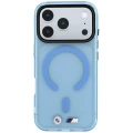 Etui BMW M IML Frosted Metal Logo & Trims MagSafe na iPhone 17 Pro / 18 Pro - niebieskie